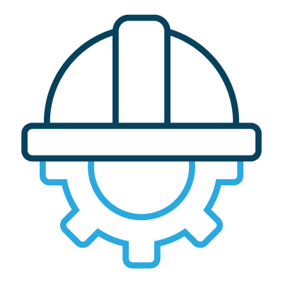 gear and hart hat icon