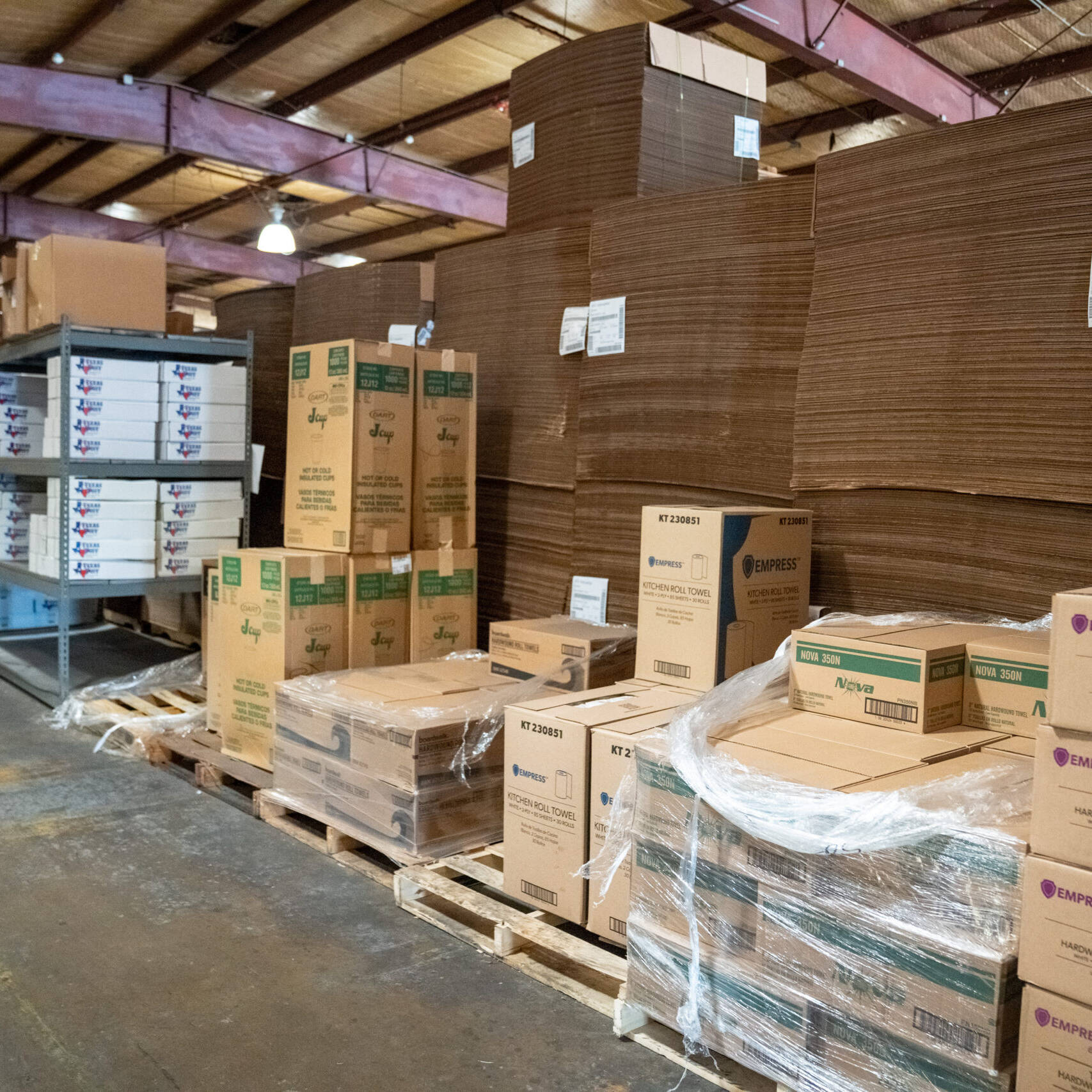 warehouse boxes