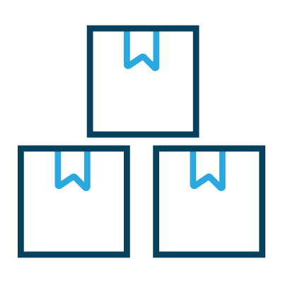 3 boxes icon